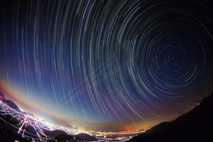 دانلود ردیابی ستاره عکس از غروب تا شب