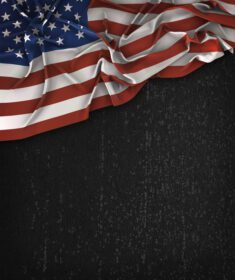 دانلود عکس پرنعمت پرچم آمریکا بر روی تخته سیاه گرانج