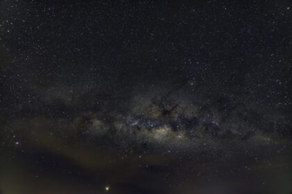 دانلود عکس آسمان پرستاره شب با راه شیر