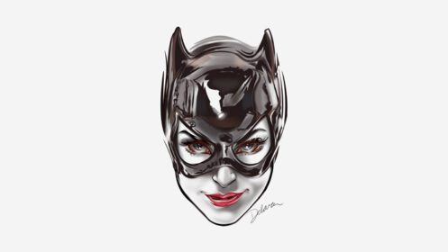 دانلود والپیپر Catwoman Face Batman