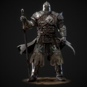 دانلود والپیپر Cifangyi CGI men warrior armor steel