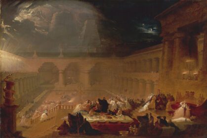 دانلود والپیپرهای هنر کلاسیک اروپا نقاشی سال جشن جان مارتین بلشازار