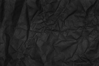 دانلود عکس بافت کاغذ مچاله شده سیاه به عنوان پس زمینه