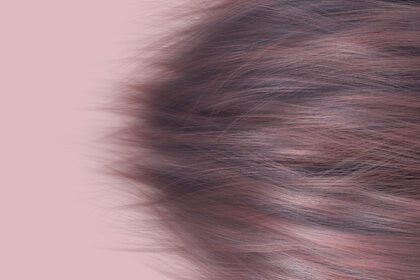 دانلود عکس موهای صاف قهوه ای رندر سه بعدی مدل موی انتزاعی