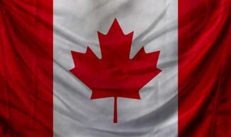 دانلود عکس پس زمینه تکان دادن پرچم کانادا برای میهن پرستان و ملی