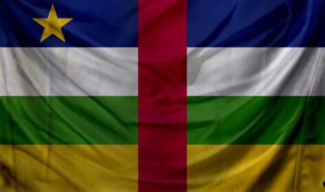 دانلود عکس پس زمینه تکان دادن پرچم جمهوری آفریقای مرکزی برای