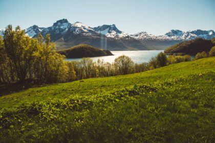 دانلود عکس کوه ها و مناظر نروژ در جزایر lofoten