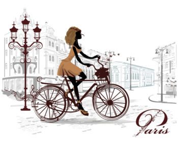 دانلود والپیپرهای نقاشی تصویر زنانه وسیله نقلیه دوچرخه آثار هنری کارتون کالسکه پاریس طرح ART خودروی زمینی محصول اسب و کالسکه