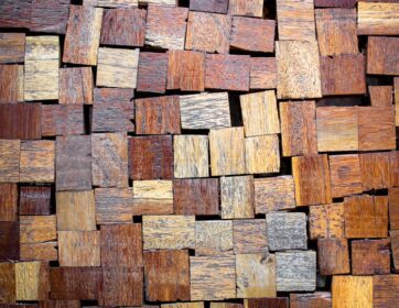 دانلود عکس متفاوت مکعب سطح دیوار چوب مصالح ساختمانی