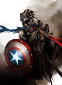 دانلود والپیپرهای هنر فانتزی ابرقهرمان کاپیتان آمریکا The Avengers Guild Wars اسکرین شات