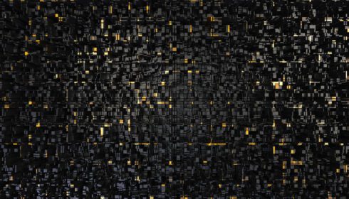 دانلود عکس اینده طلایی و مربع سیاه اکسترود شده