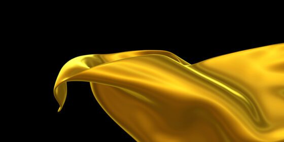 دانلود عکس پارچه طلایی تزئین شده ورق طلا مچاله شده سطح طلا پس زمینه انتزاعی تصویر سه بعدی