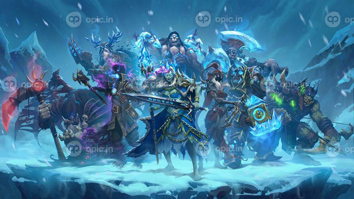 دانلود والپیپر Hearthstone Heroes of Warcraft Knights of the frozen throne Jaina Proudmoore بازی های ویدیویی Gul’d an Anduin Wrynn Malfurion Thrall Valeera Sanguinar Uther the Lightbringer Garrosh Hellscream Rexxar Blizzard Entertainmen