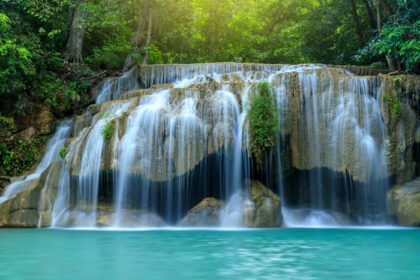 دانلود عکس سطح آبشار ایروان پارک ملی کانچانابوری تایلند