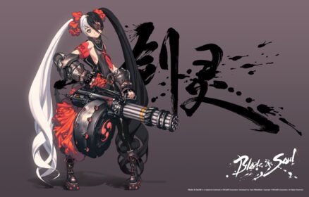 دانلود والپیپر تصویر انیمه دخترانه وسیله نقلیه موتور سیکلت Blade Soul Po Hwa Ran