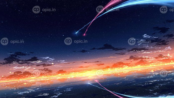 دانلود والپیپرهای تصویری کار هنری منظره شب