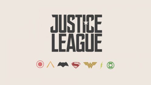 دانلود والپیپرهای Justice League آرم پس زمینه سفید آثار هنری