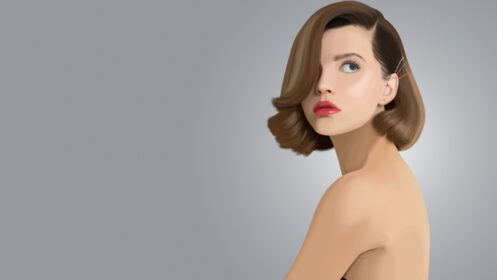 دانلود والپیپرهای مدل زنانه نقاشی دیجیتال هنر