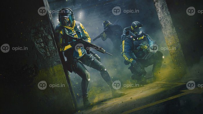 دانلود والپیپر Rainbow Six Extraction بازی های ویدئویی ماسک گاز تفنگ تیراندازی