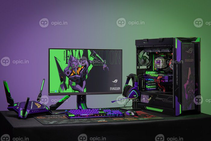 دانلود والپیپر جمهوری گیمرها ASUS PC ساخت کیس کامپیوتر Evangelion Unit خنک کننده آب