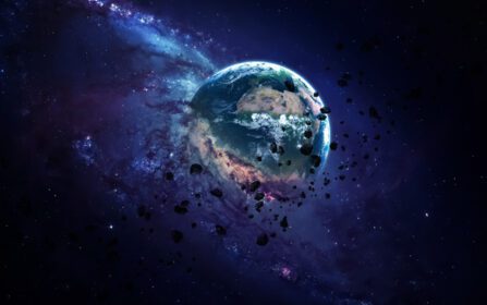 دانلود والپیپر فضایی هنر فضایی سیاره آخرالزمانی