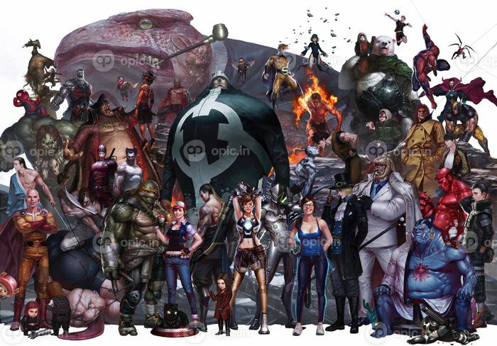 دانلود والپیپر انیمه ناروتو The Avengers Dragon Ball One Piece Overwatch Street Fighter