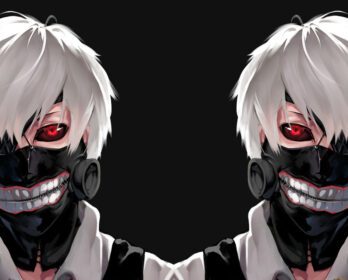دانلود والپیپر Tokyo Ghoul Kaneki Ken Man mask face