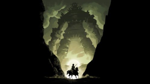 دانلود والپیپر بازی های ویدیویی اثر هنری Shadow of the Colossus Giant Hor