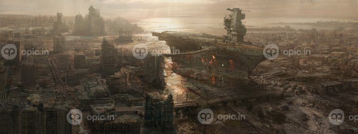 دانلود والپیپر بازی های ویدیویی آثار هنری منظره شهری Fallout ruins carrier Fallout Terrain تاریکی اسکرین شات پدیده اتمسفر تاریخ باستان عکاسی هوایی