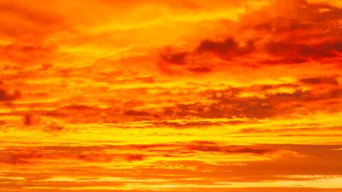 دانلود عکس بافت منظره ابری با طلوع آسمان نارنجی