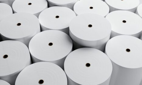 دانلود عکس رول کاغذ سفید تولید بکگراند کارخانه صنعتی