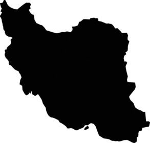 وکتور آسیای ایران نقشه وکتور دستی به سبک مینیمالیسم