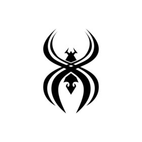 وکتور انتزاعی عنکبوت های قبیله ای وکتور تصویر تاتو وکتور قبیله ای