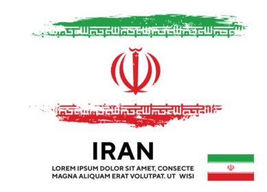 وکتور بافت گرانج پژمرده طرح پرچم رنگارنگ ایران