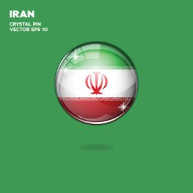 وکتور دکمه های سه بعدی پرچم ایران