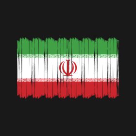 وکتور براش پرچم ایران وکتور طرح وکتور قلم مو پرچم ملی