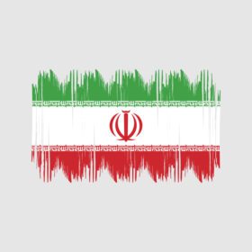 وکتور پرچم ایران بوش پرچم ملی را می زند
