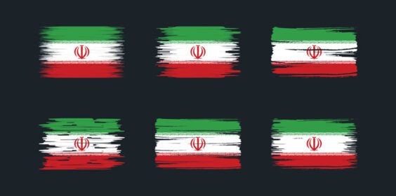 وکتور مجموعه پرچم ایران پرچم ملی