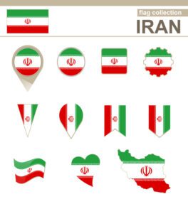 وکتور مجموعه پرچم ایران