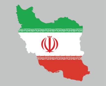 وکتور پرچم ایران نشان ملی آسیا نماد نقشه وکتور تصویر