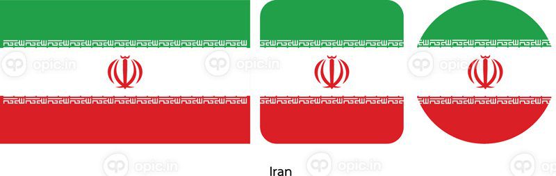 وکتور تصویر برداری پرچم ایران