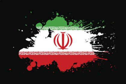 وکتور پرچم ایران با طرح افکت گرانج