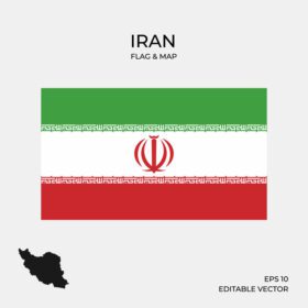 وکتور نقشه و پرچم ایران