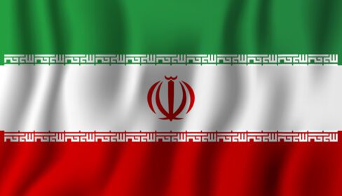 وکتور ایران واقعی تصویر برداری پرچم اهتزاز ملی