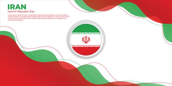 وکتور روز جمهوری اسلامی ایران وکتور تصویر قرمز و
