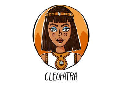 طرح شخصیت وکتور کلئوپاترا به عنوان ملکه مصر باستان کلئوپاترا یکی از مشهورترین فرمانروایان زن در تاریخ است.