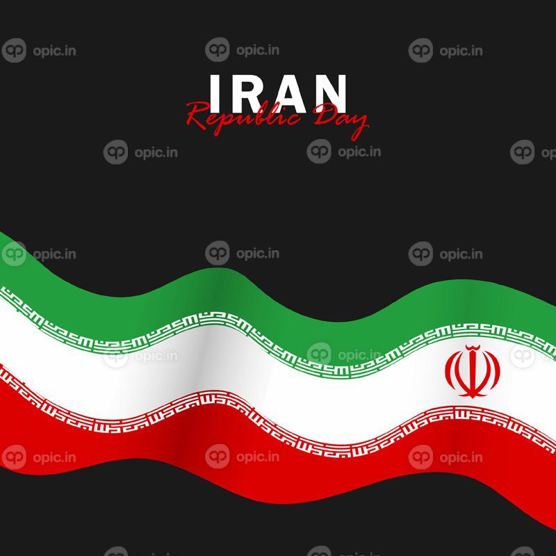 وکتور روز جمهوری با پرچم های ایران جشن روز جمهوری ایران