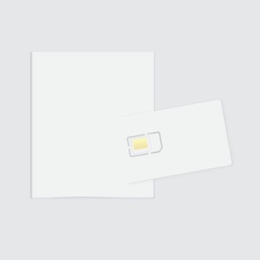 وکتور سیم کارت های خالی واقعی و کاغذ جلد در مینیمالیستی