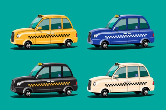 وکتور ماکت سرویس ماشین تاکسی برای برندها و بازی های ماشین