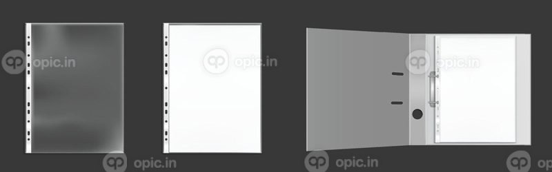 الگوی وکتور مربع سفید و پاکت استاندارد